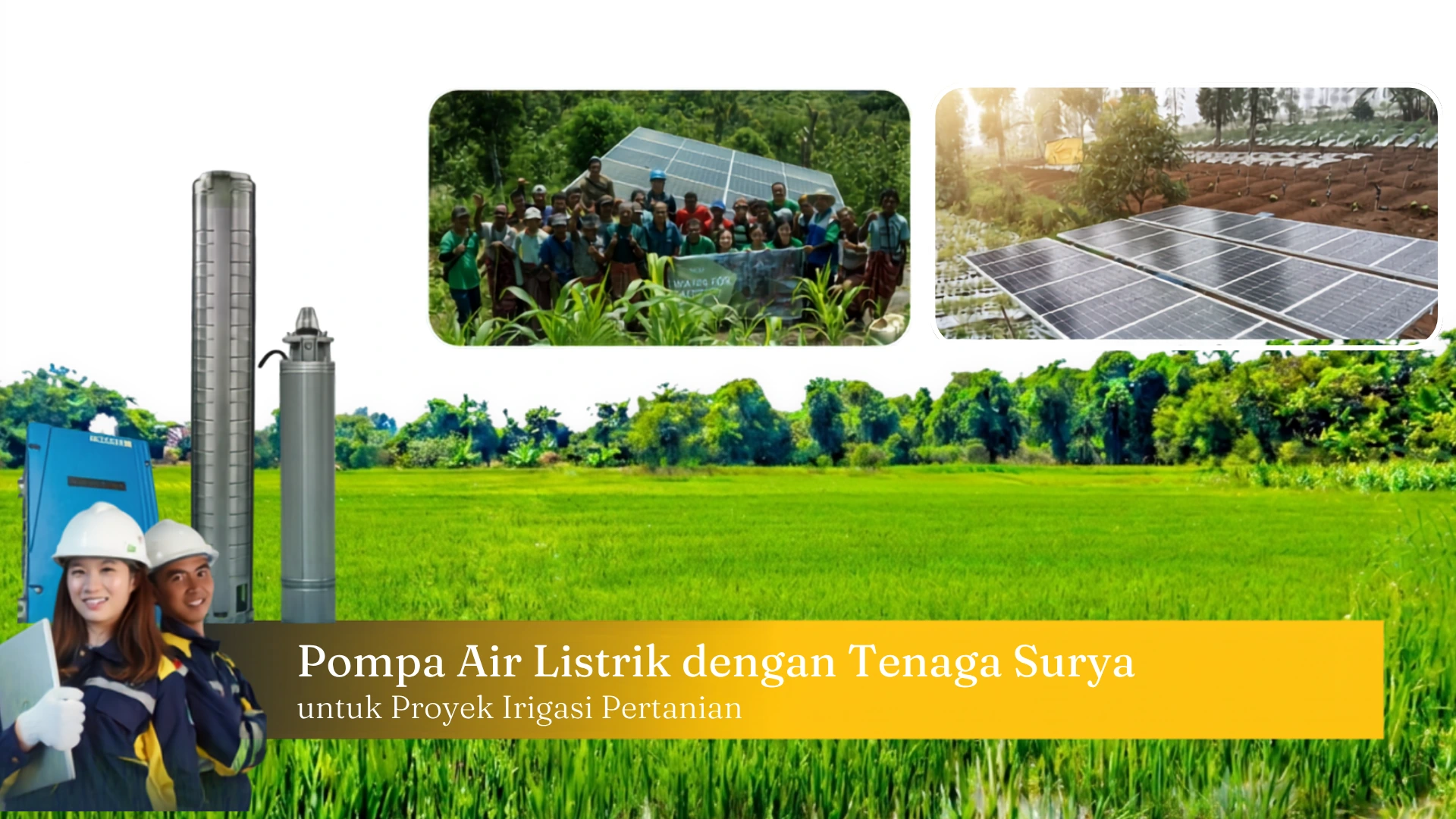 Pompa Air Tenaga Surya Rejaton