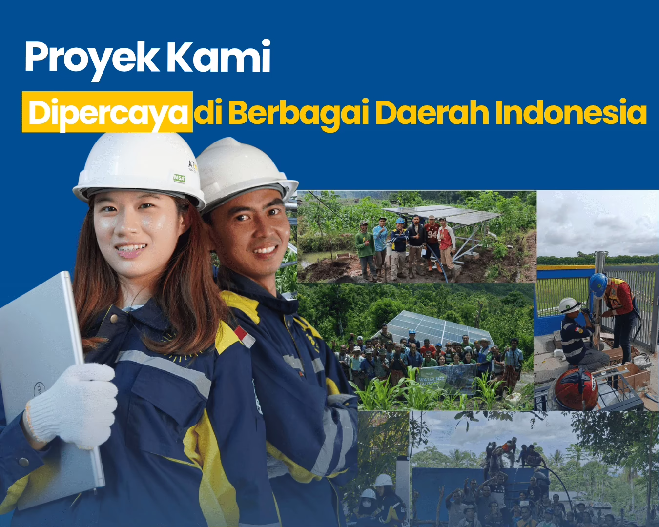 Tim Rejaton melayani proyek pompa air